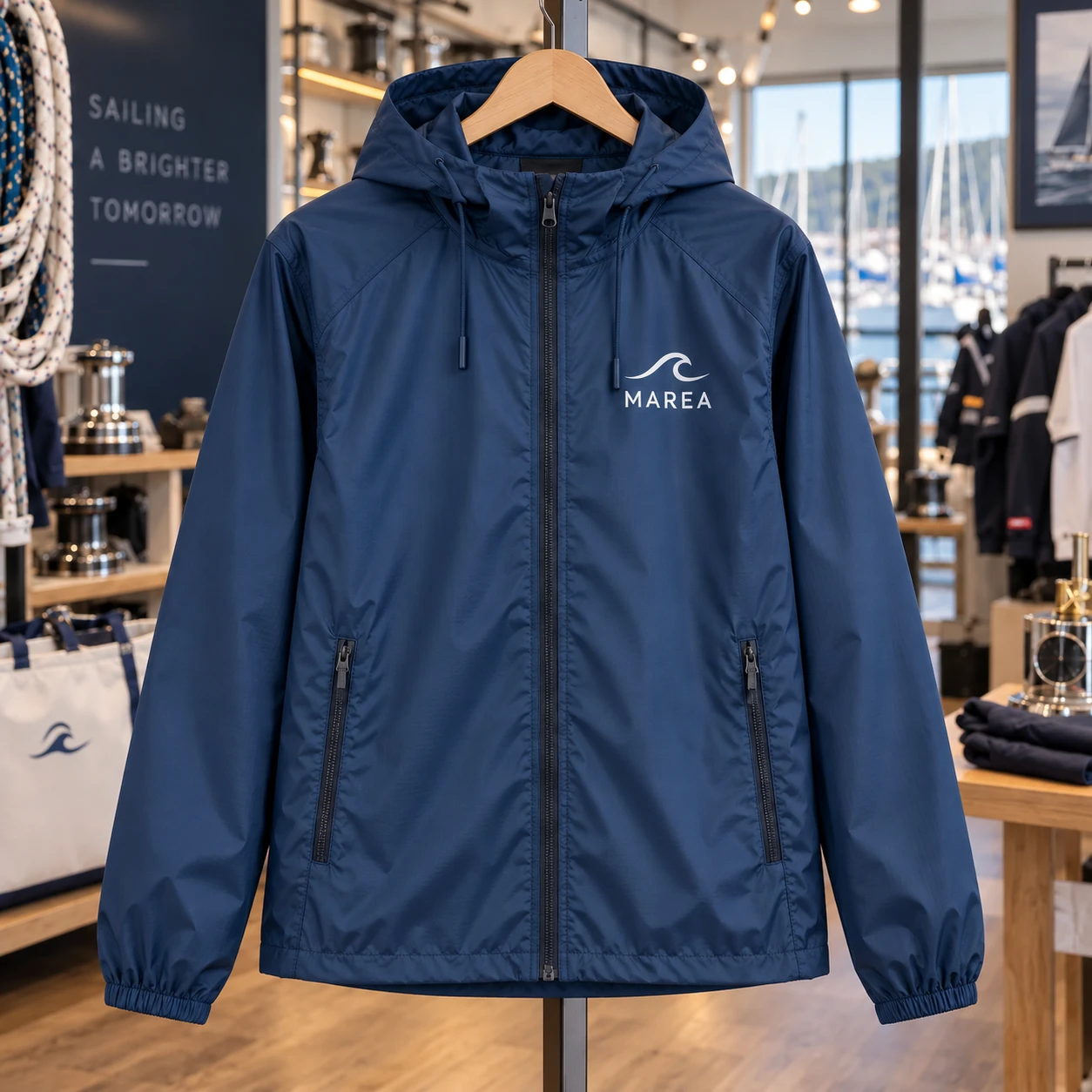 Giacca antivento B&C Reset Windbreaker: esempio illustrativo