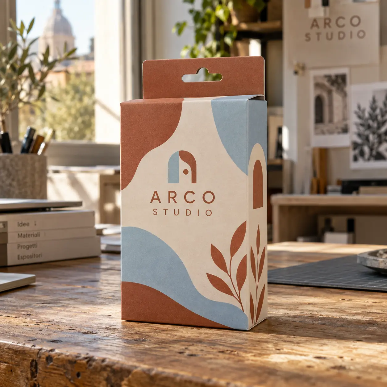 Un singolo prodotto completo: Astuccio con foro europeo