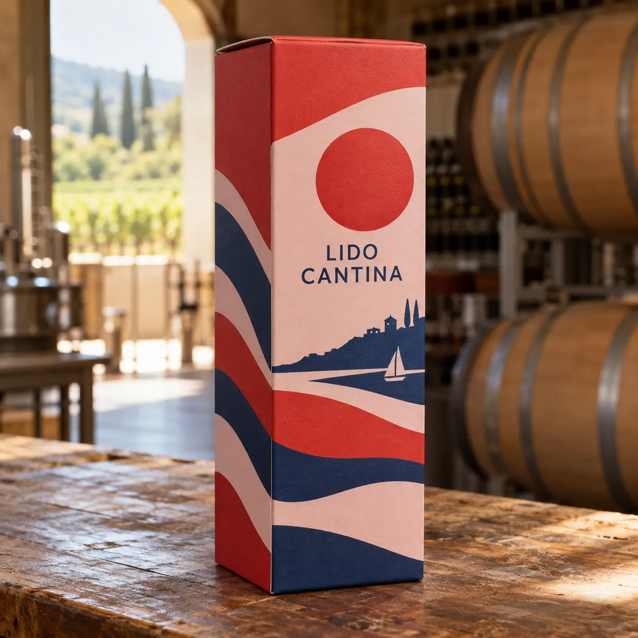 Un singolo prodotto completo: Scatola per bottiglia Magnum