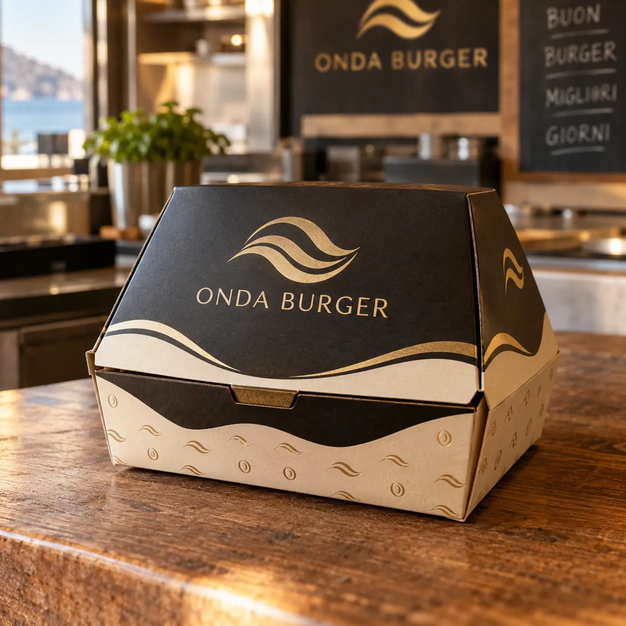 Un singolo prodotto completo: Box hamburger grande