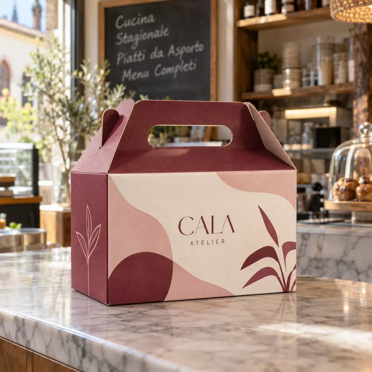 Un singolo prodotto completo: Lunch box con maniglia