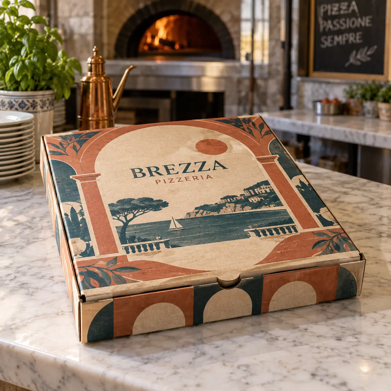 Un singolo prodotto completo: Scatola pizza 30 cm
