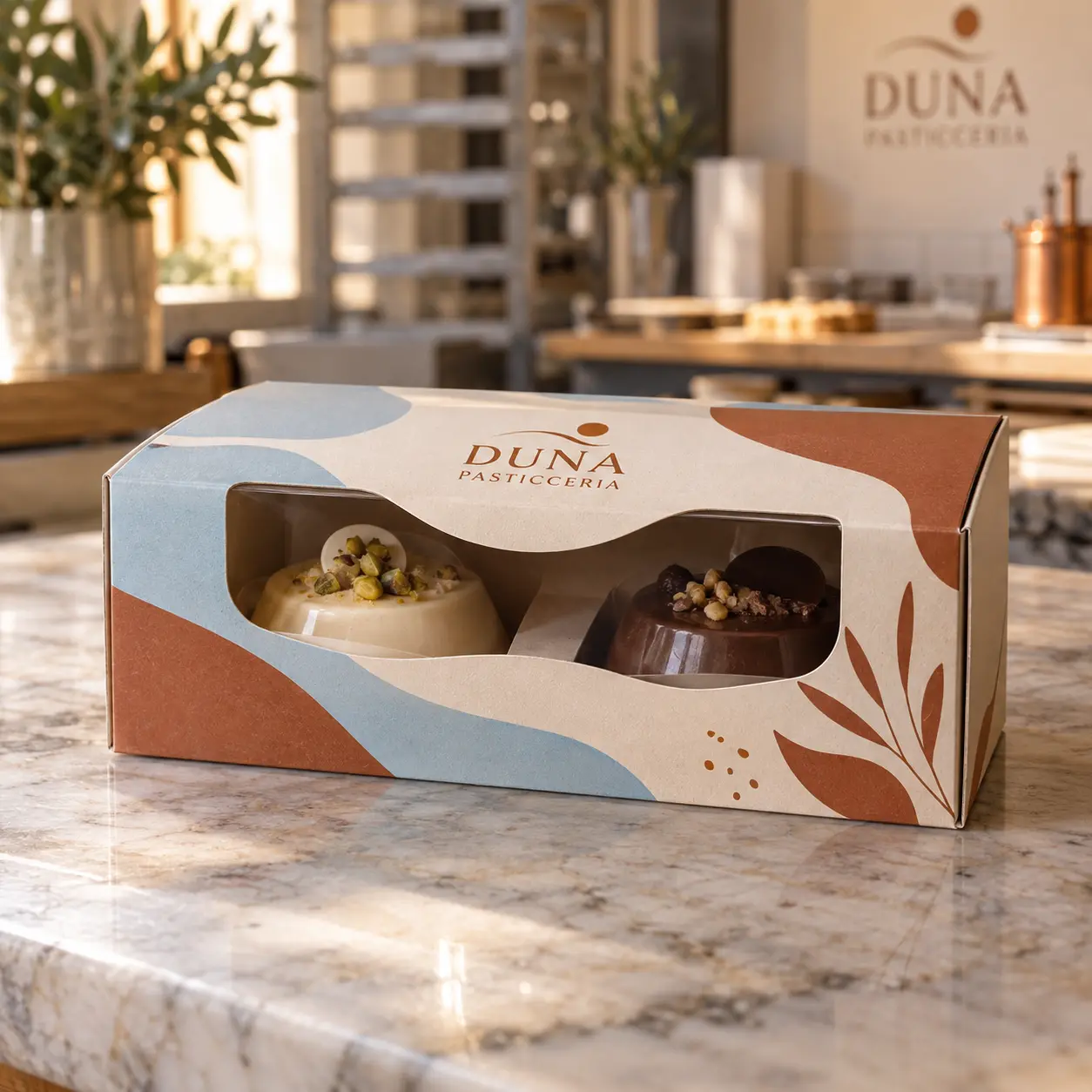 Un singolo prodotto completo: Box dessert doppio